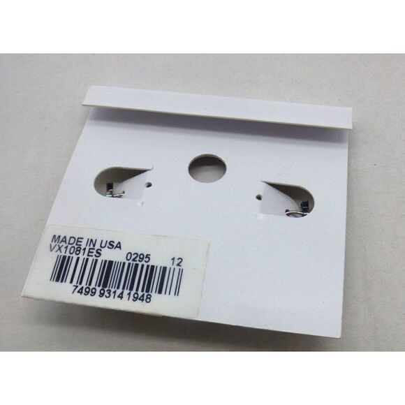 Charter Club 1" Silver Tone Flat Oval Hoop Hypo-Allergenic Earrings - Picture 4 of 5